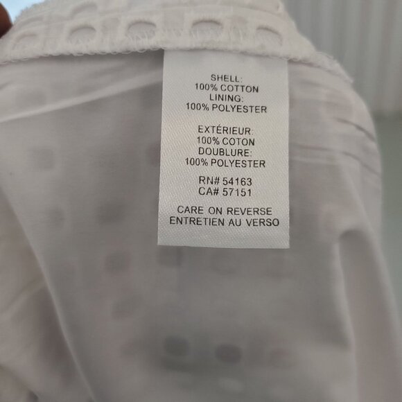 Calvin Klein Eyelet Embroidery Sleeveless A-line Dress - Picture 12 of 12